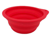 Load image into Gallery viewer, Silicone folding round pet bowl
